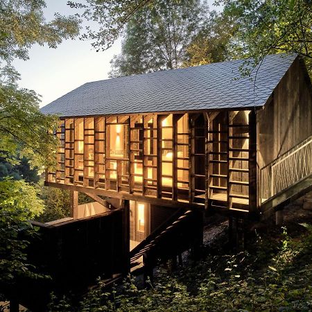 Hutstuf The Beaver & Private Outdoor Spa La-Roche-en-Ardenne Buitenkant foto