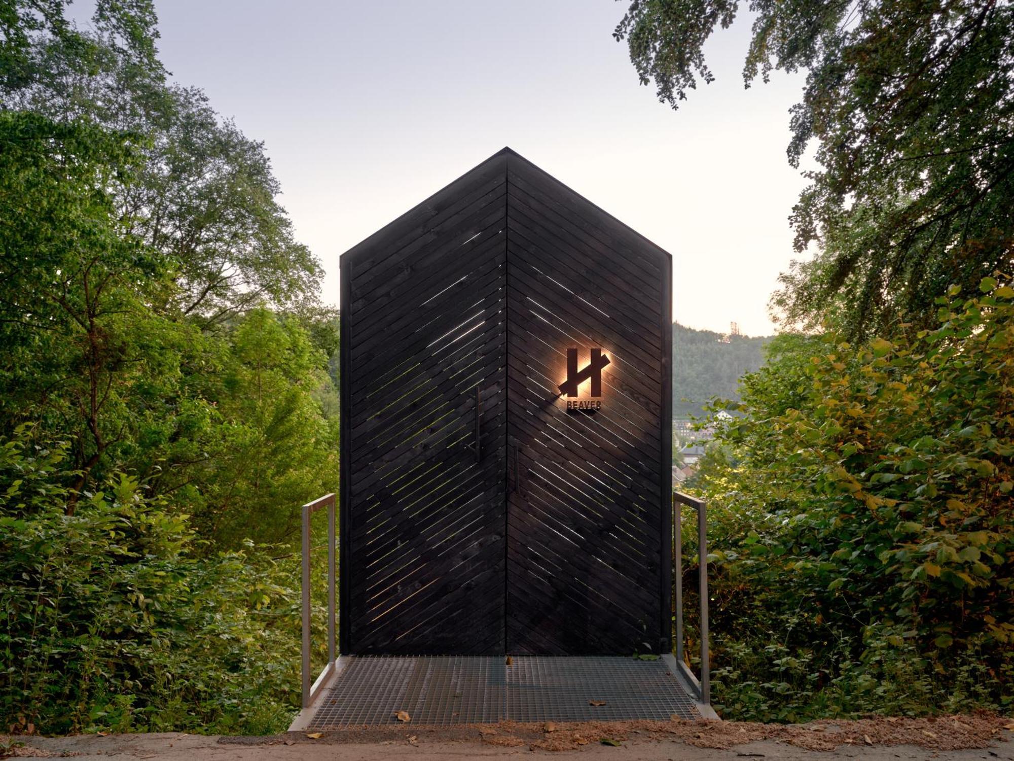 Hutstuf The Beaver & Private Outdoor Spa La-Roche-en-Ardenne Buitenkant foto