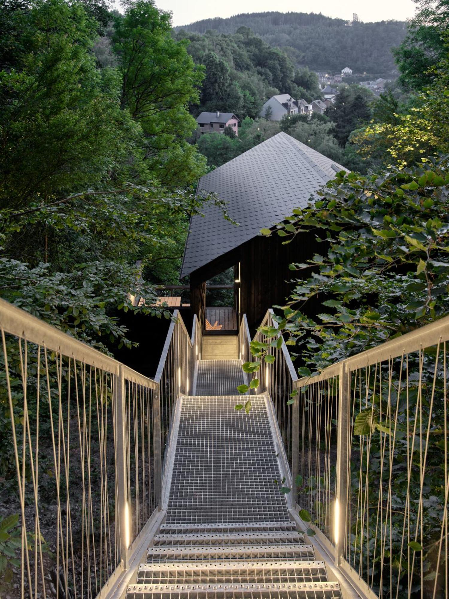 Hutstuf The Beaver & Private Outdoor Spa La-Roche-en-Ardenne Buitenkant foto