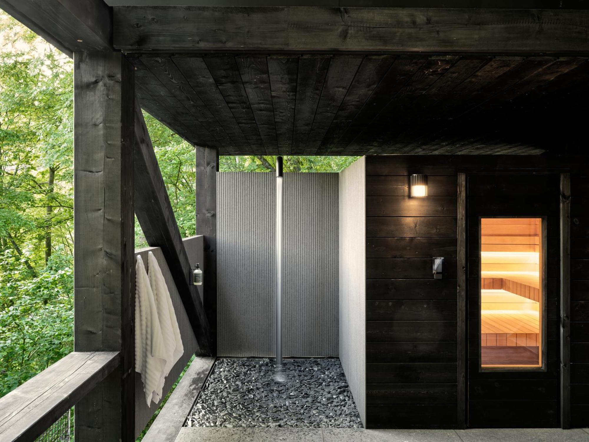Hutstuf The Beaver & Private Outdoor Spa La-Roche-en-Ardenne Buitenkant foto